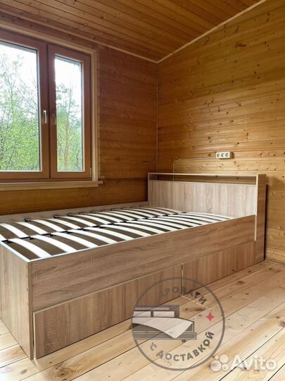 Кровать двухспальная с ящиками