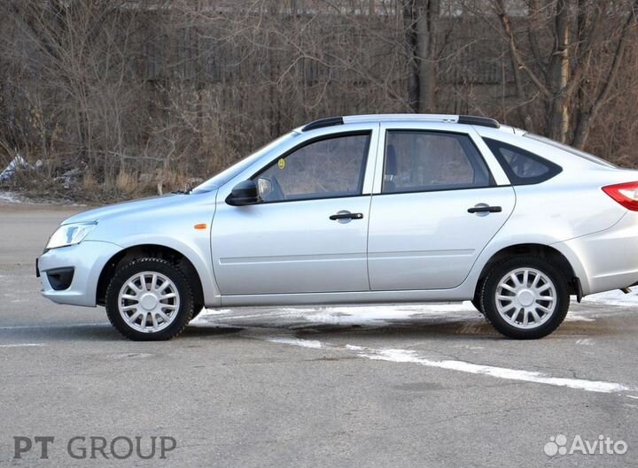 Рейлинги на крышу Лада Гранта лифтбэк серые апс