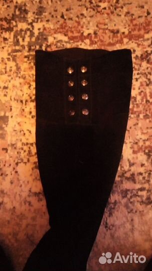 Сапоги 37р.натур.замша,демисезон