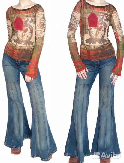 Джинсы Клёш Винтаж y2k