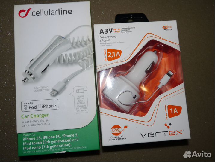 Универсальные сетевое и авто зу Vertex