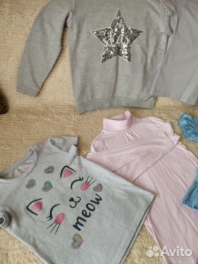 Одежда на девочку рост 128 пакетом