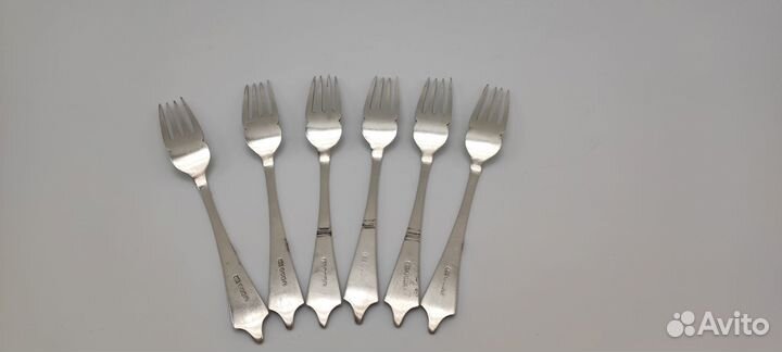 Набор столовых вилок серебрение Англия сер. XX в