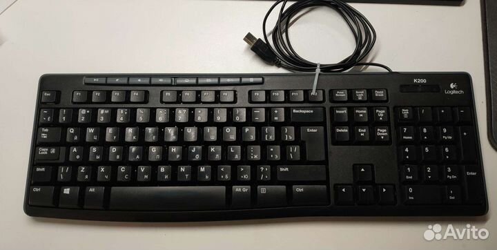 Клавиатура logitech K200 мышь Logitech NM-UAG120