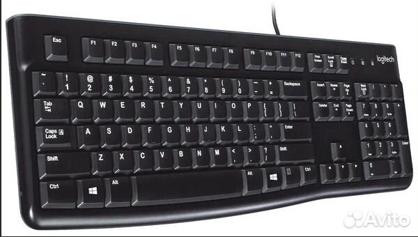 Logitech Keyboard K120 EER Black USB