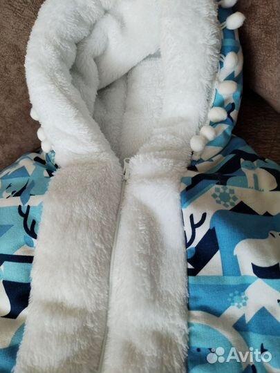 Конверт на выписку зимний с мехом