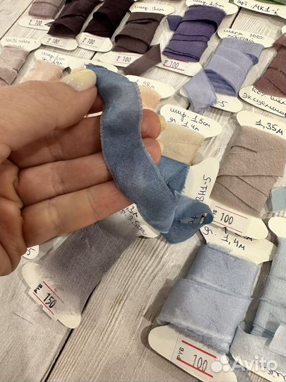 Шелковые ленты 100 шелк