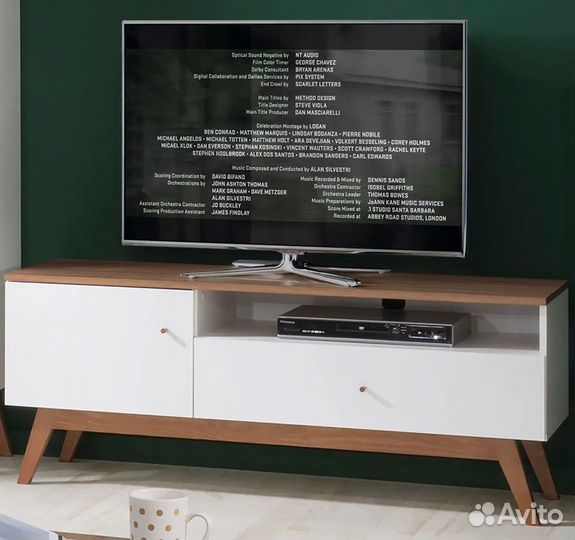 Тумба Хеда (Heda) RTV1D1S белый,лиственница сибирс