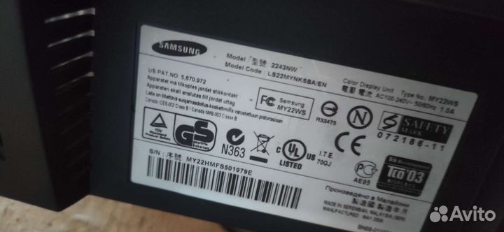 Мониторы на запчасти