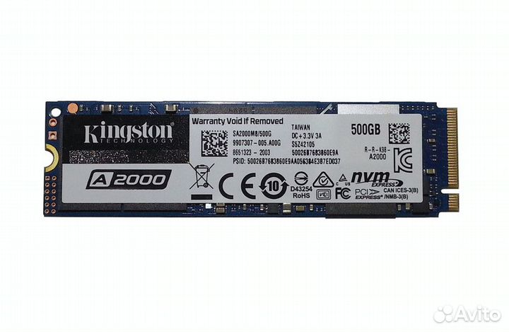 SSD Kingston A2000 500Gb. (M2. PCIe)