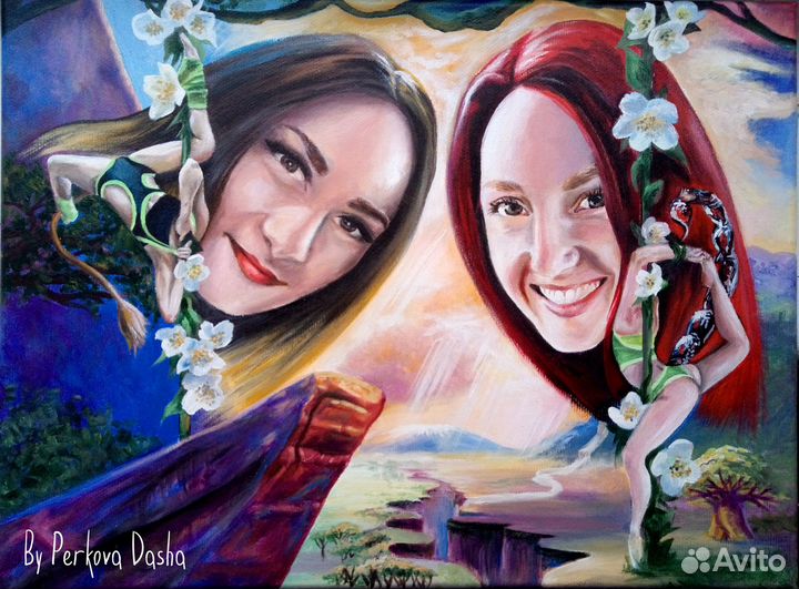 Картина портрет на заказ