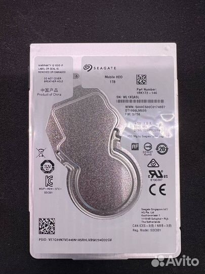 Жесткий диск Seagate Mobile 1Tb