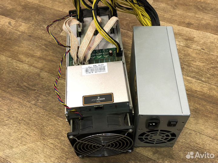 Antminer s9 хорошее состояние