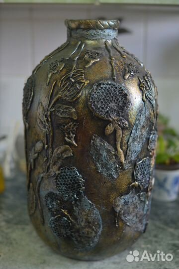 Ваза декоративная, ручная работа