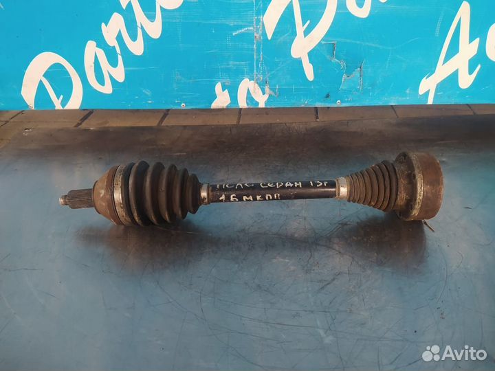 Вал Привод левый передний Фольксваген Поло седан 1