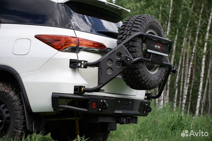 Бампер задний BMS alfa для Toyota Fortuner 15-20