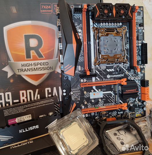 Комплект Xeon 2011v3/v4, Huananzhi-BD4, 2x8gb ddr4