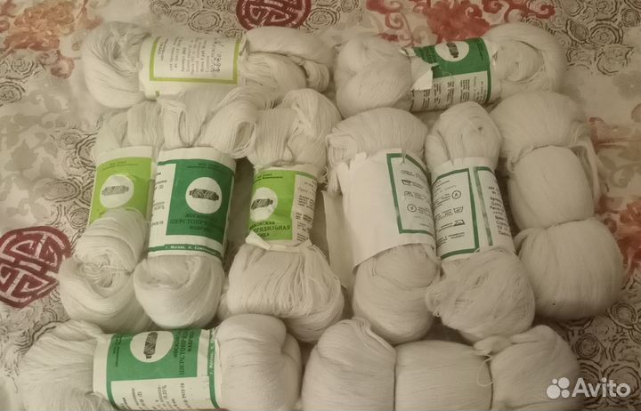 Пряжа чистошерстяная СССР ровница