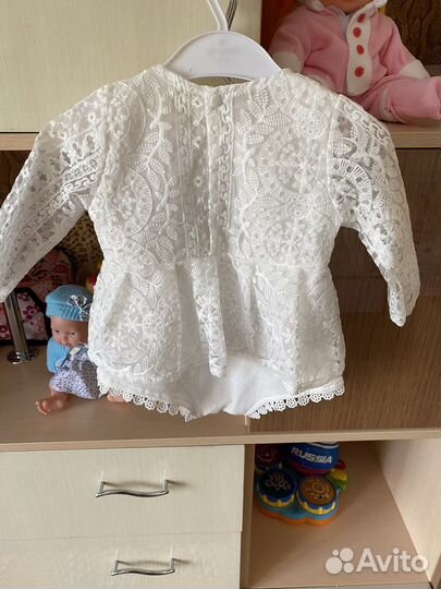 Платье боди для девочки 80