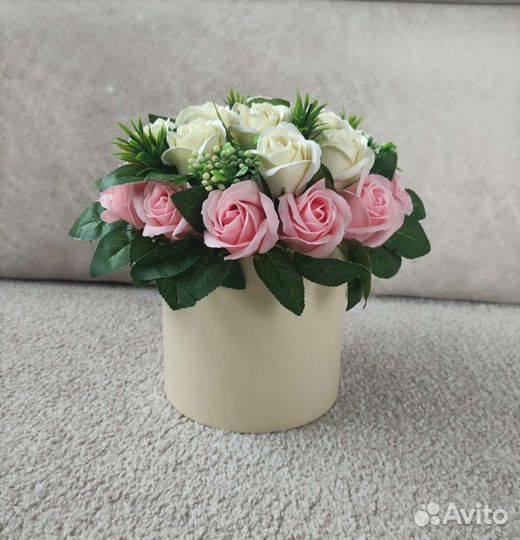 Букеты из мыльных роз