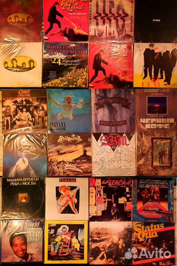 Виниловые пластинки. Рок музик