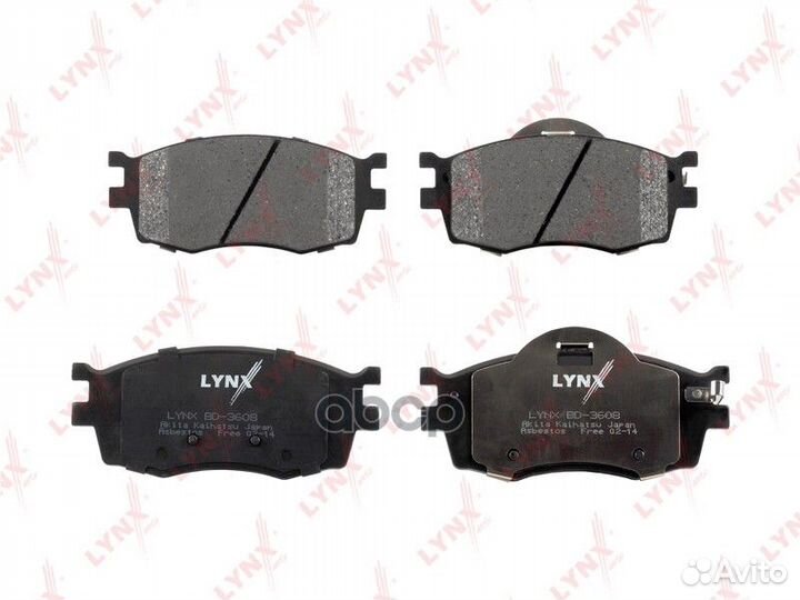 Колодки тормозные дисковые lynxauto BD-3608 HYU