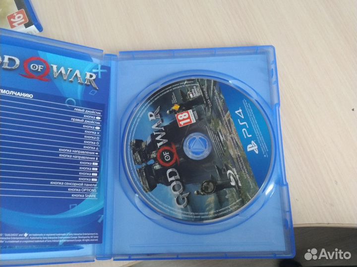 Диск на пс4 GOD WAR новы полностью на русс языке