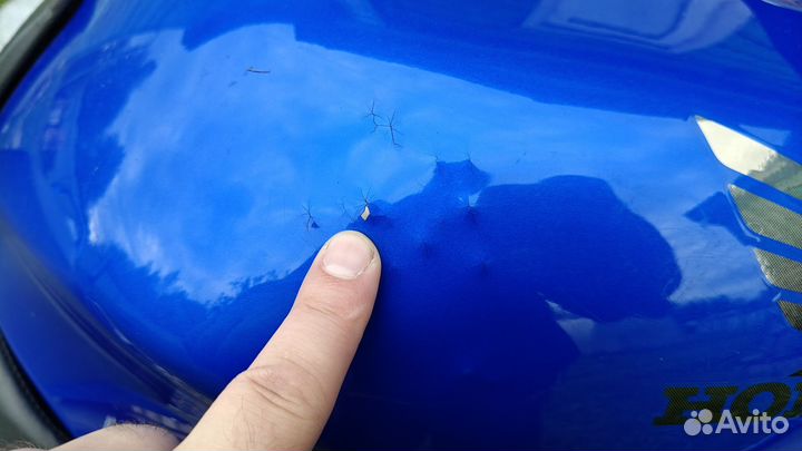 Бак honda cbr1100xx цвет синий