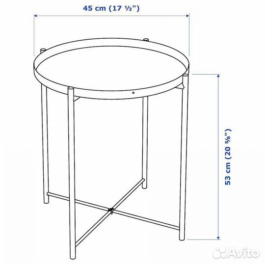 Столик Глэдом Икеа Gladom IKEA