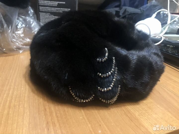 Берет женский норковый