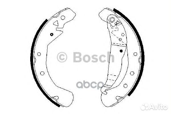 Колодки тормозные барабанные зад 098648765