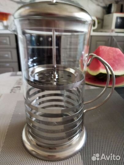 Чайник заварочный стеклянный френч пресс 600мл