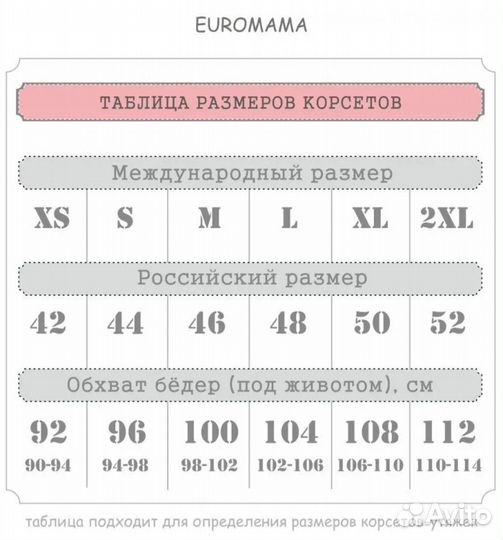 Бандаж послеродовой euromama