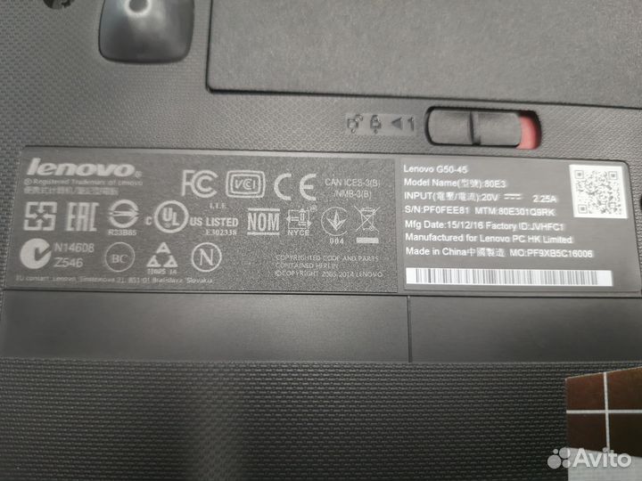 Ноутбук lenovo G50-45 3/120Gb
