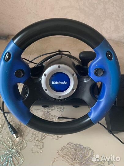 Игровой руль Defender challenge turbo GT