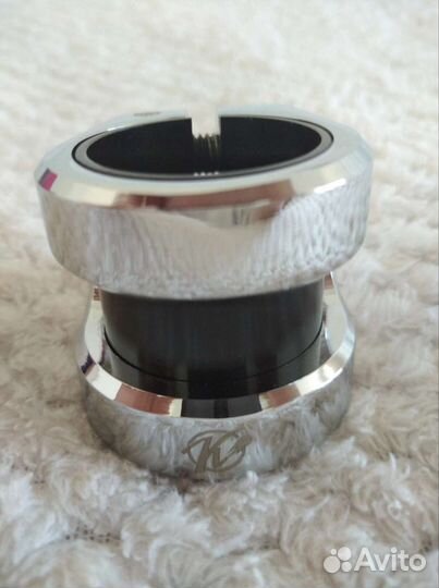 Двойной зажим комета хром для трюкового самоката