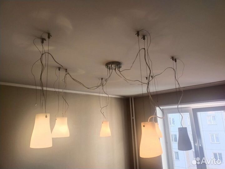 Люстра паук lussole б/у