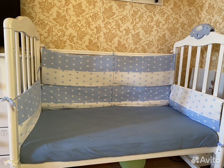 Кроватка детская из березы