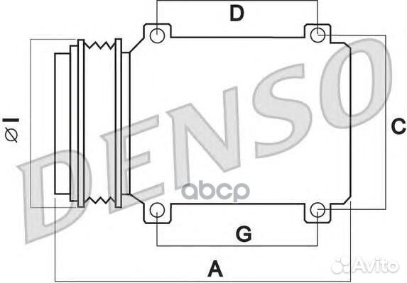 Компрессор кондиционера toyota RAV4 2.0 01- DCP