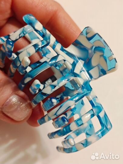 Заколка краб для волос Пестриж