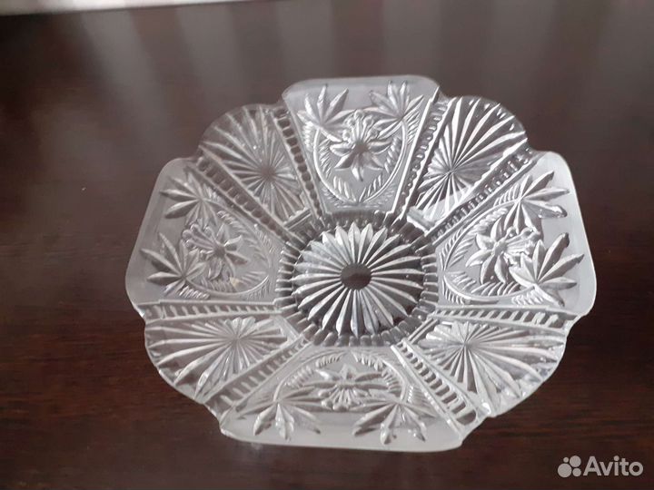 Ваза для фруктов СССР хрусталь