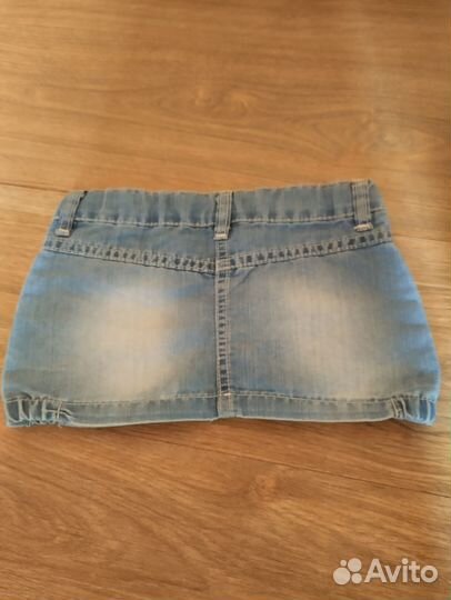 Юбка джинсовая детская размер 86