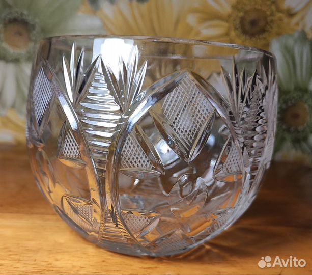 Хрусталь, ваза, конфетница хрустальная СССР