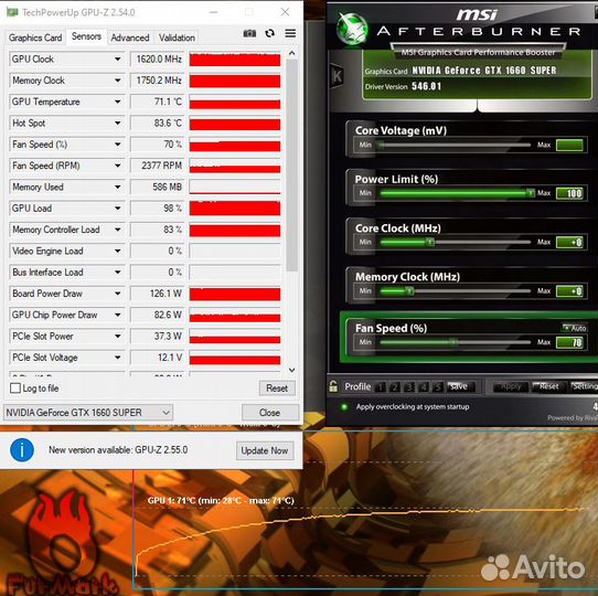 GTX 1660 super MSI ventus XS OC 6GB Видеокарта