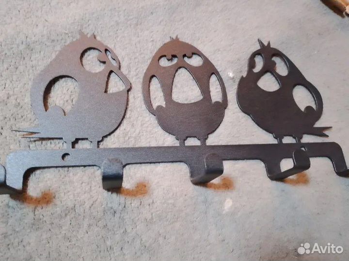 Ключница настенная металлическая на 5 крючков