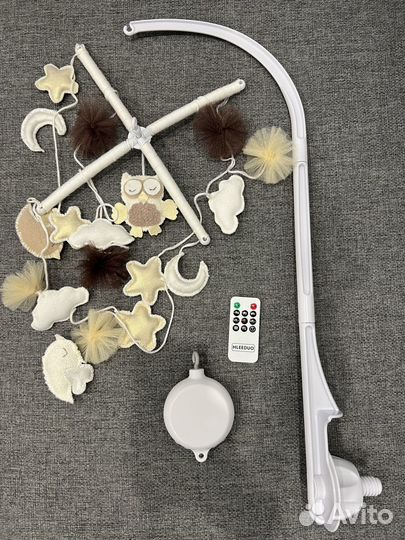 Мобиль + Постельное + Бортики + Балдахин