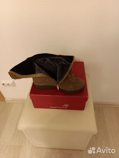 Сапоги женские замшевые 38/39