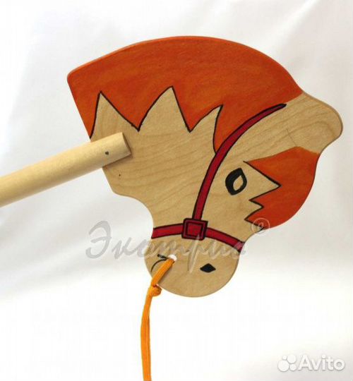 Лошадка на палке Рыжик