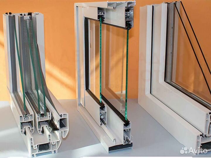 Ремонт окон, стеклопакет Однокамерный RAL5799