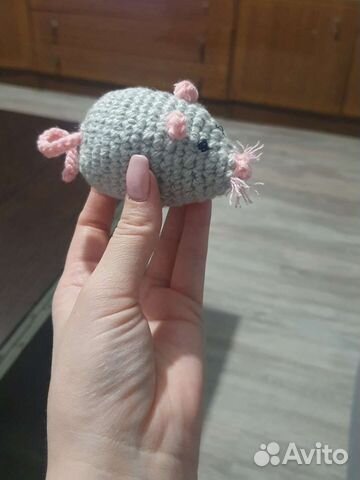 Игрушка мышка погремушка для кота